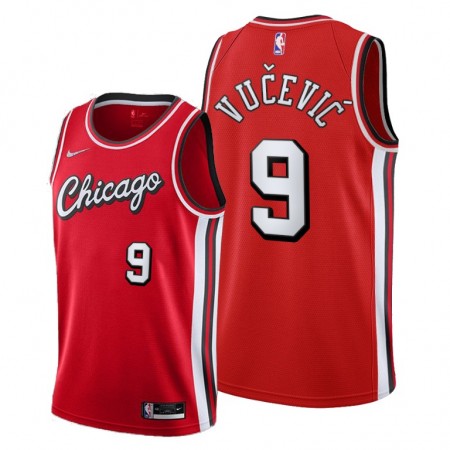 Dres Chicago Bulls Nikola Vucevic 9 Nike 2021-22 City Edition Throwback Swingman